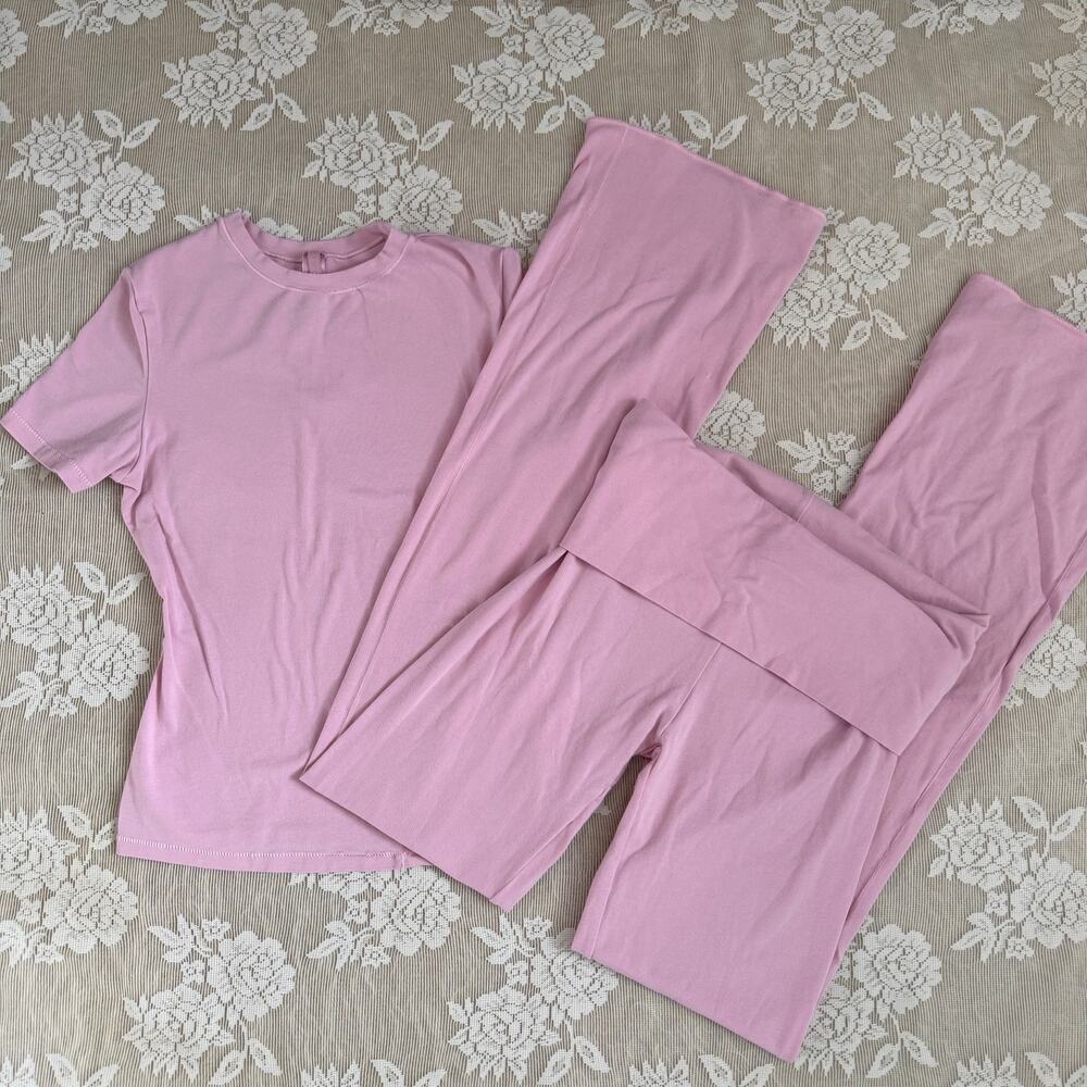SKIMS Pink 2 Piece Set Size Small